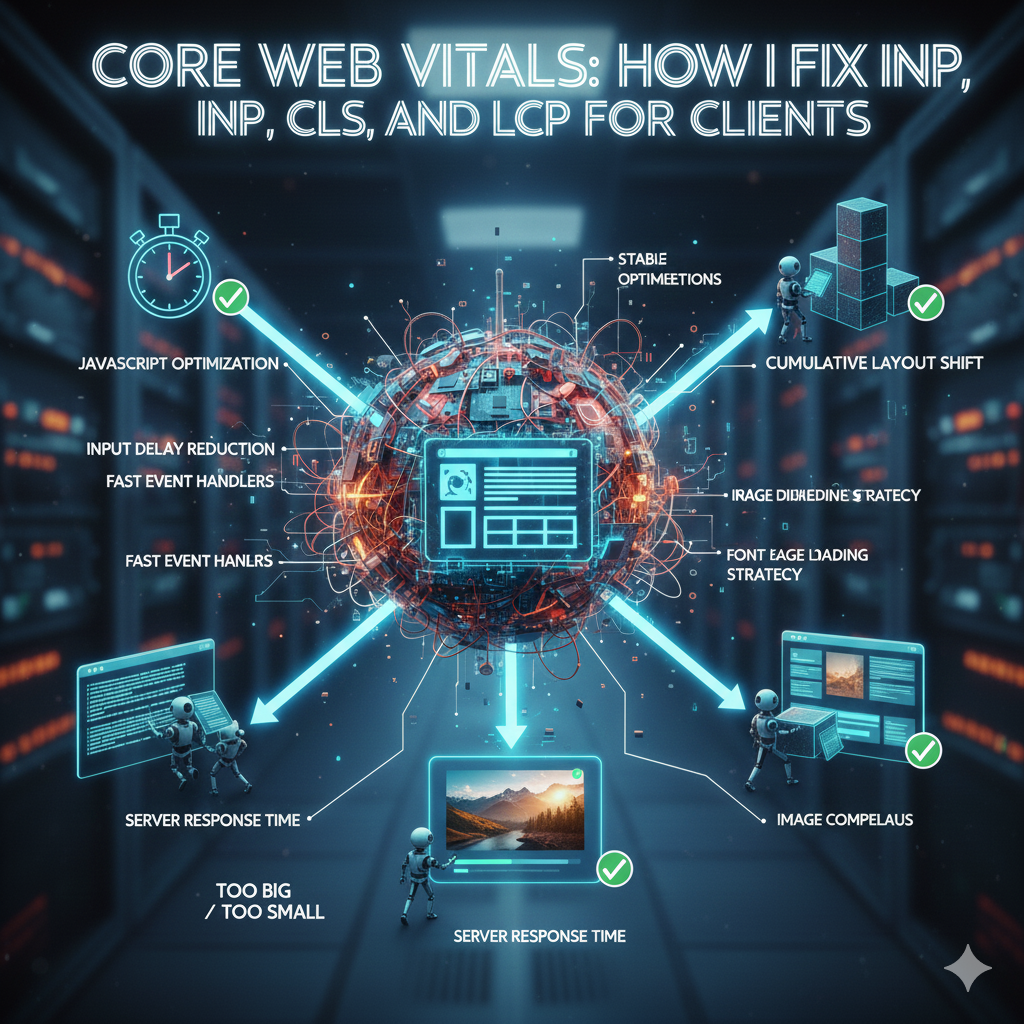Core Web Vitals: How I Fix INP, CLS, and LCP for Clients
