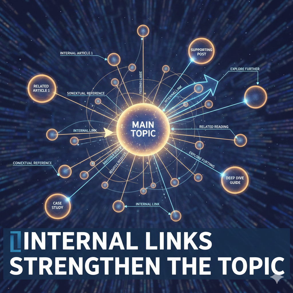 Add internal links that strengthen the topic