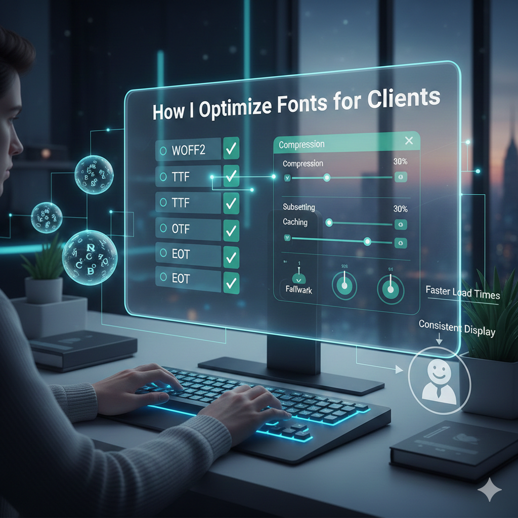 How I Optimize Fonts for Clients