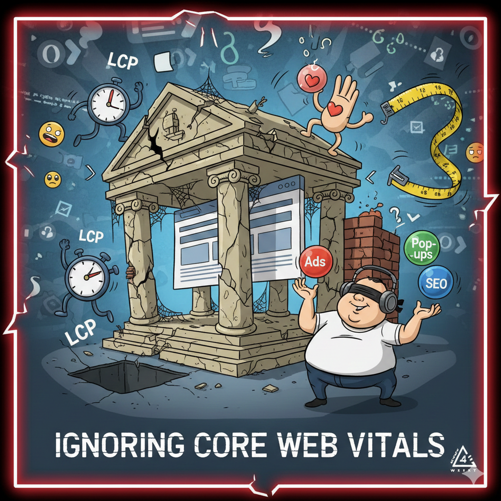 Ignoring Core Web Vitals