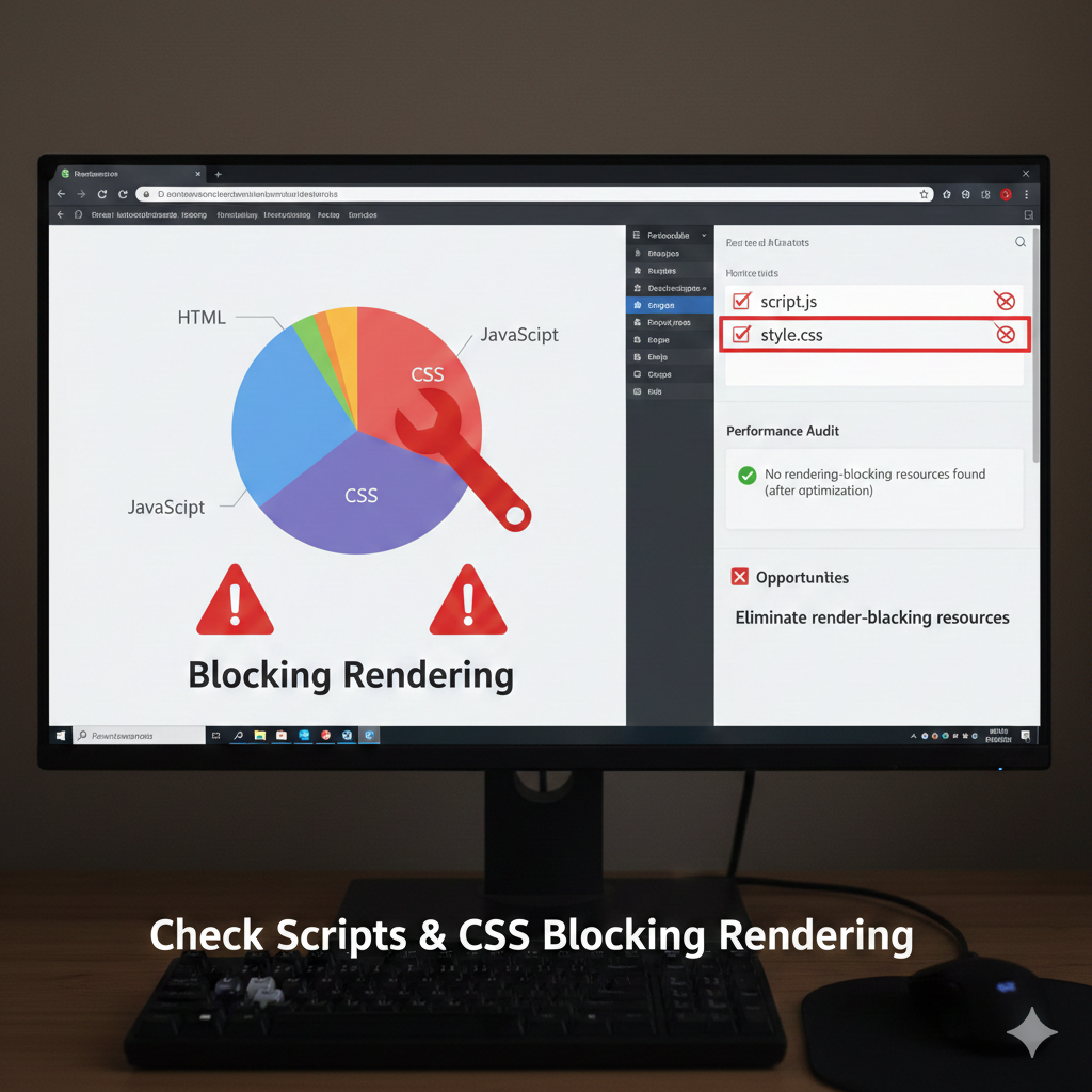 Check Scripts & CSS Blocking Rendering