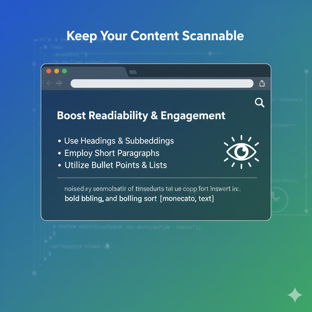 Keep your content scannable